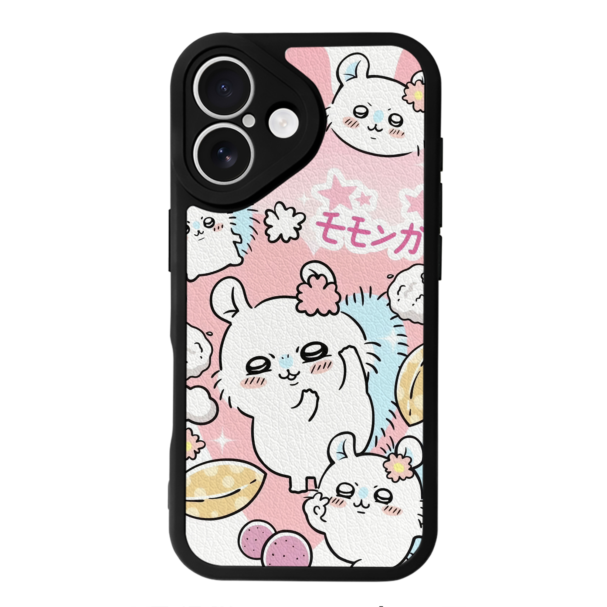 （画像用） ちいかわ Chii-kawa 【iPhone 16シリーズ対応】シリコンスマホケース（レザー調） 材質：シリコン